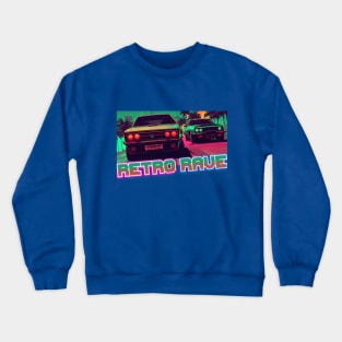 Retro wave Race / Synthwave cars Crewneck Sweatshirt